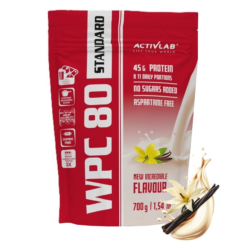 Odżywka białkowa ACTIVLAB Wpc 80 Standard Wanilia (700 g) Bez cukru