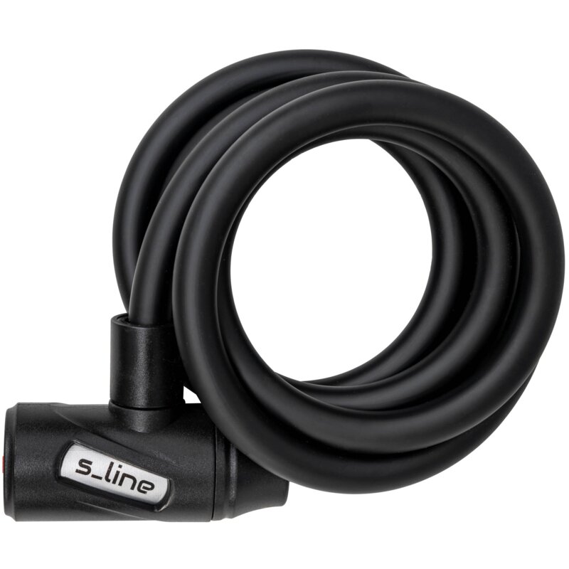 Zapięcie rowerowe S-LINE VZP105 z lampką Linka Czarny