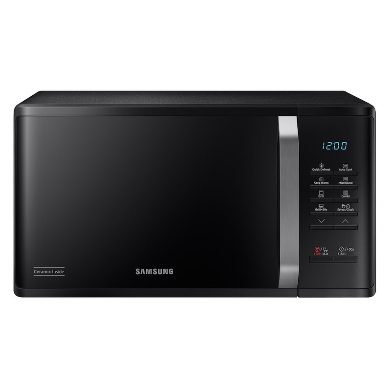 Kuchenka mikrofalowa SAMSUNG MG23K3523AK E2 800W średnica 28.8 cm pojemność 23L Quick Defrost Auto Cook Czarny