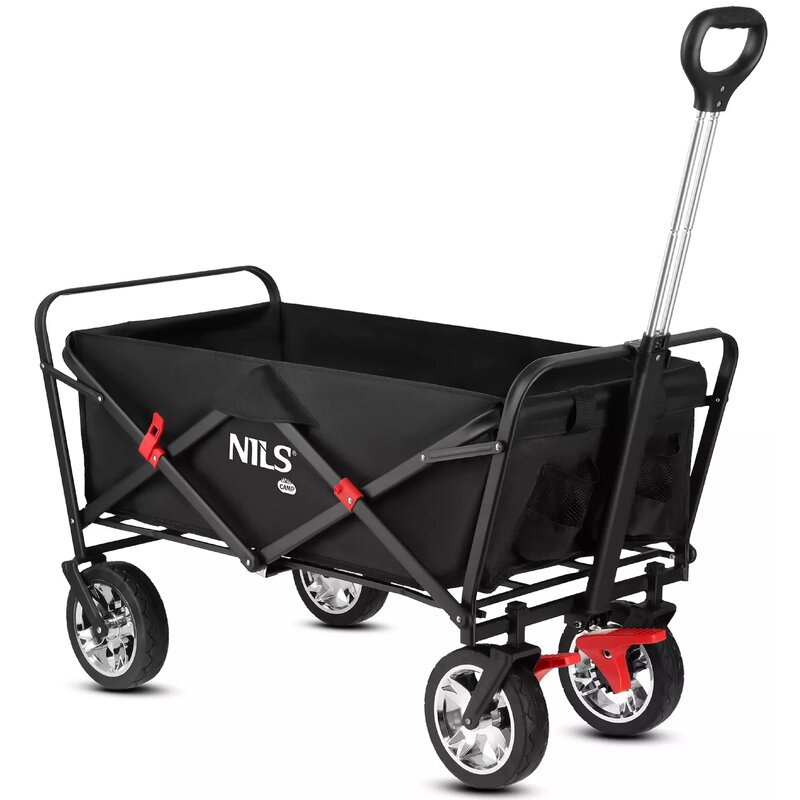 Wózek turystyczny NILS CAMP NC2603 Czarny 120 kg regulowana rączka