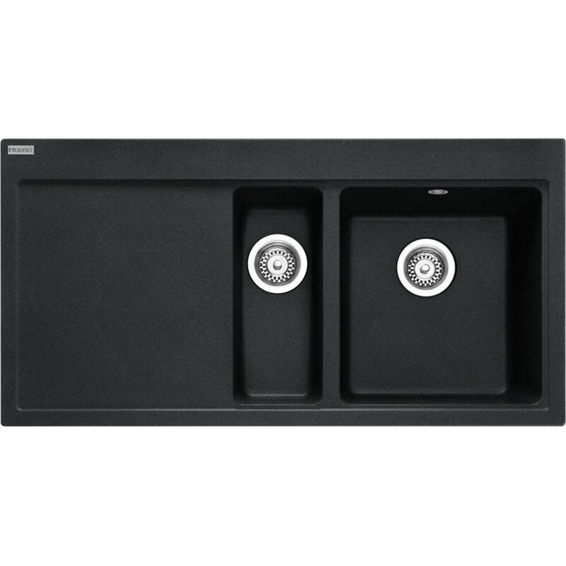 Zlewozmywak półtorakomorowy z ociekaczem FRANKE Mythos MTG 651-100 114.0743.115 Onyx 51.5x100
