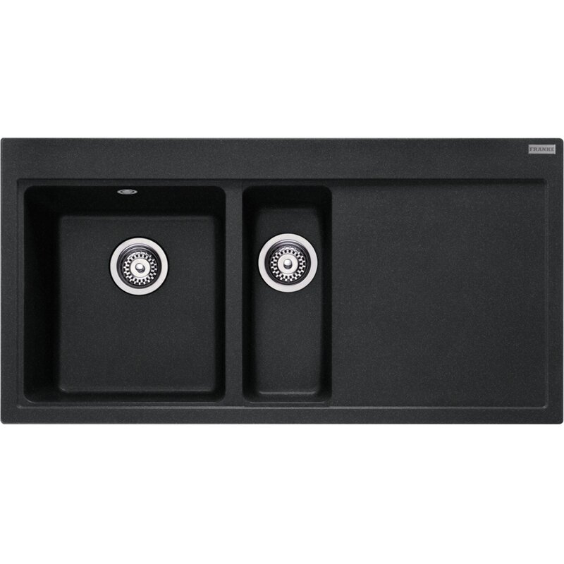 Zlewozmywak półtorakomorowy z ociekaczem FRANKE Mythos MTG 651-100 114.0743.118 Onyx 51.5x100