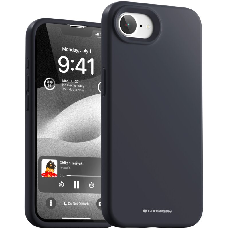 Etui MERCURY Silicone do Apple iPhone 16e/17e Granatowy