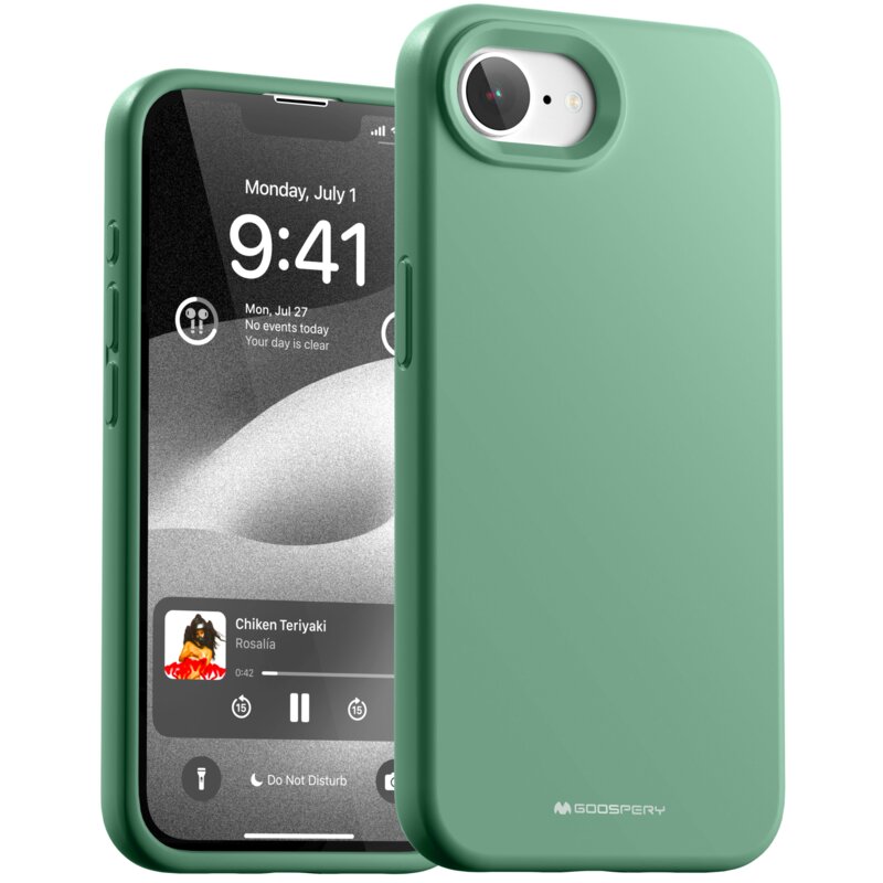 Etui MERCURY Silicone do Apple iPhone 16e/17e Zielony