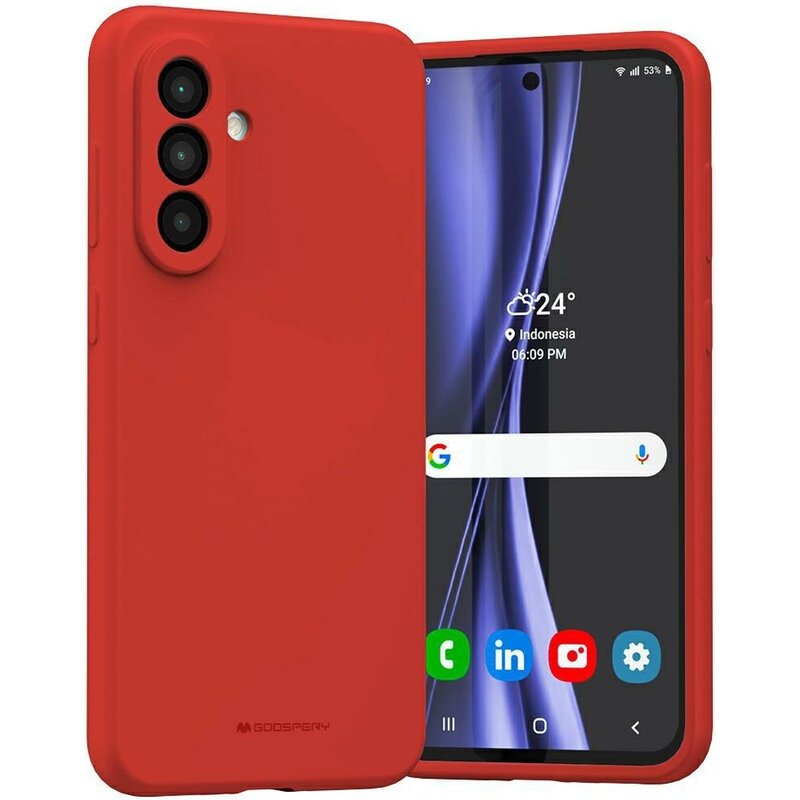 Mercury Silicone do Galaxy A56 Czerwony