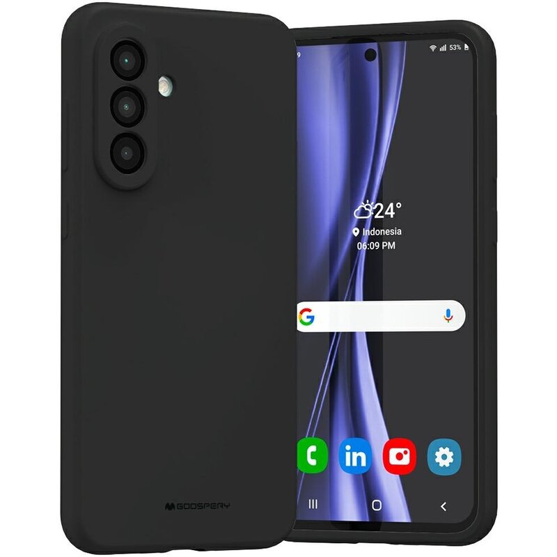 Etui MERCURY Silicone do Samsung Galaxy A56 Czarny