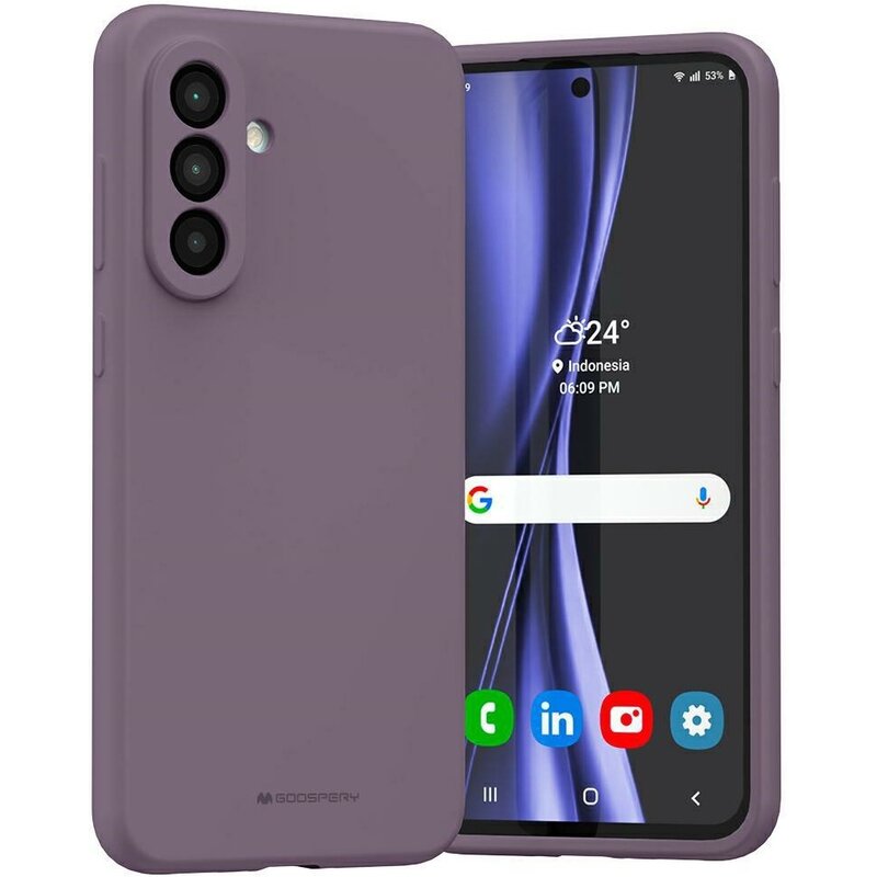 Etui MERCURY Silicone do Samsung Galaxy A56 Fioletowy