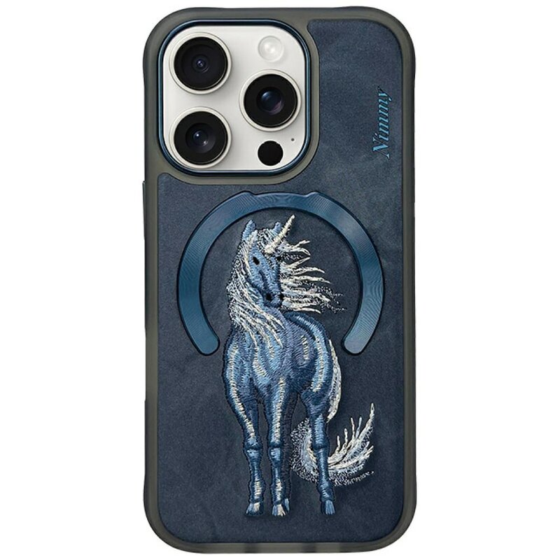 Etui NIMMY Magnetic Fantasy Animal MagSafe do Apple iPhone 16 Pro Max Niebieski