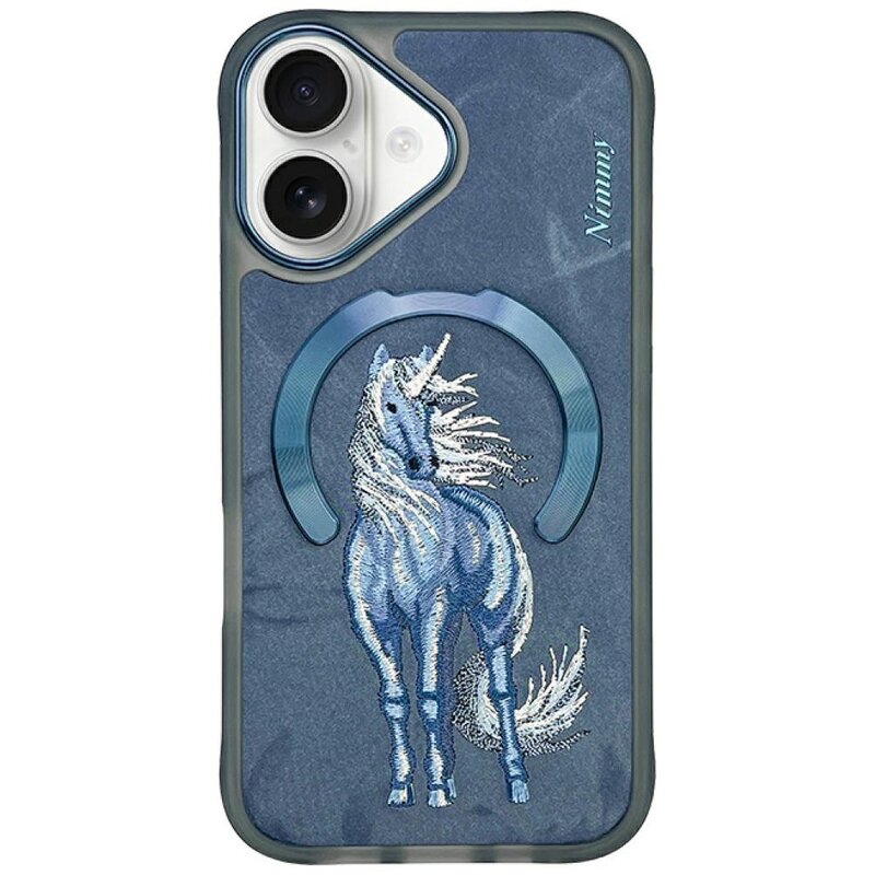 Etui NIMMY Magnetic Fantasy Animal MagSafe do Apple iPhone 16 Niebieski