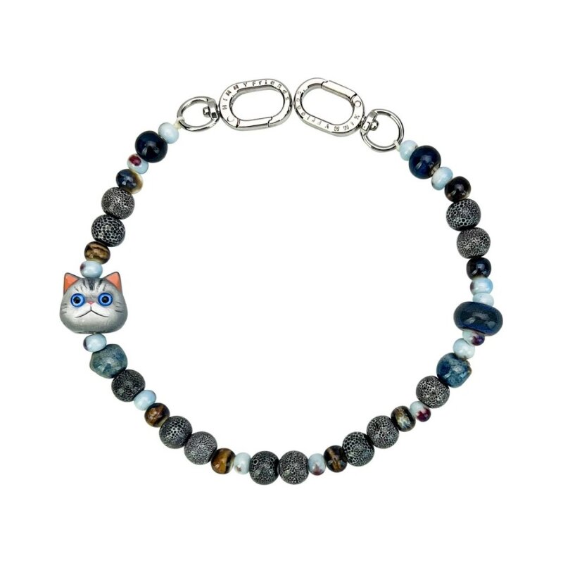 Zawieszka na torbę NIMMY New Big Eye Cute Pets 2.0 Szary