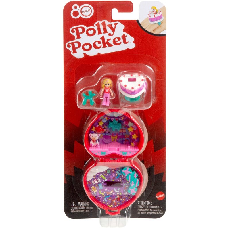 Lalka POLLY POCKET 80-lecie Mattel Rocznicowy zestaw kompaktowy JGK21