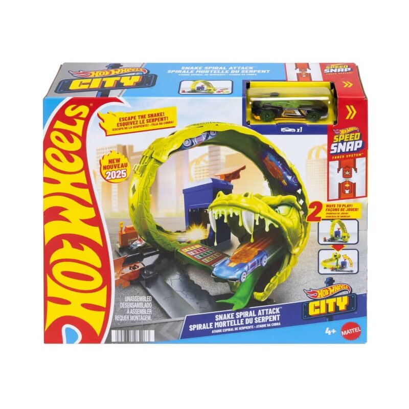 Tor Hot Wheels City Zakręcony tor Węża JBM63