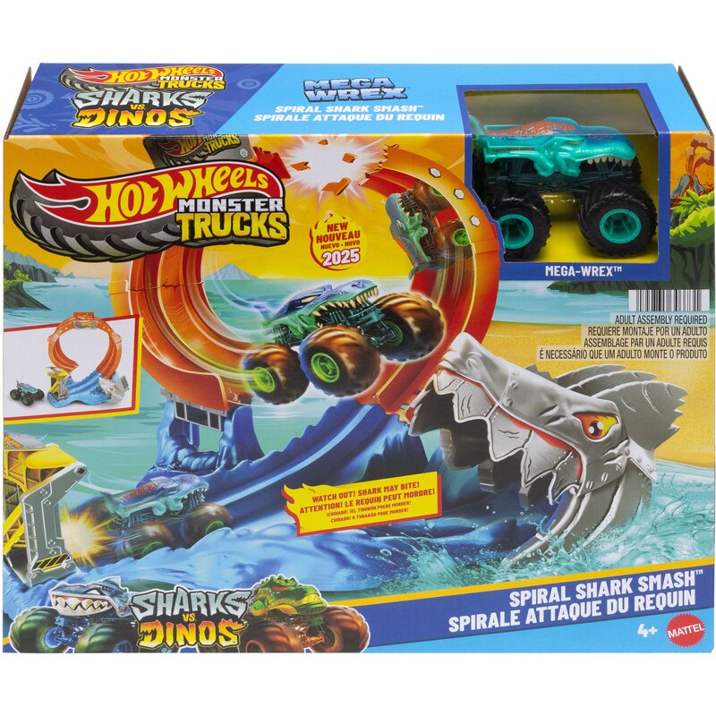 Tor Hot Wheels Monster Trucks Pętla rekina JFR08