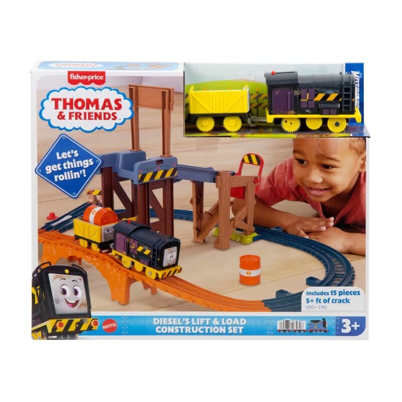 Kolejka FISHER PRICE Tomek i Przyjaciele Diesel Załadunek na budowie JBW20
