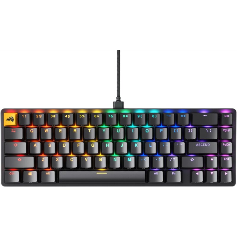 Klawiatura GLORIOUS GLO-KB GMMK2 65% RGB Hot Swap Fox Switch Czarny