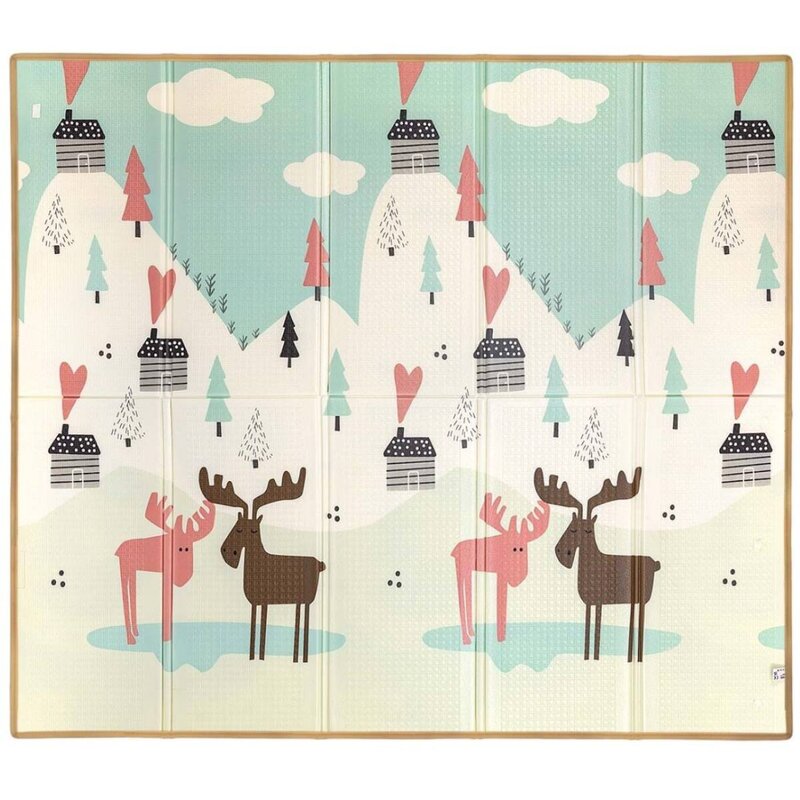 Mata piankowa MILLY MALLY Składana Play Pastel Deer T1