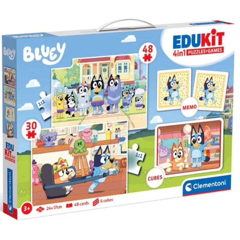 Puzzle CLEMENTONI Edukit 4w1 Bluey 18320