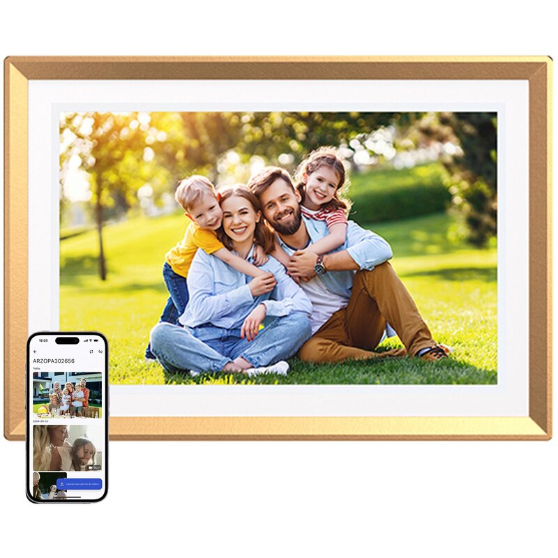 Ramka cyfrowa ARZOPA D10 10.1" Złoty