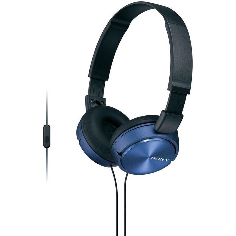 Słuchawki SONY MDR-ZX310 Nauszne, Dźwięk przestrzenny Niebieski