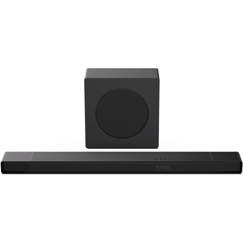 Soundbar HISENSE AX3120Q Czarny 3.1.2-kanałowy, Bezprzewodowy Subwoofer, HDMI eARC, BT, Dolby Atmos, DTS:X, Tryb AI EQ