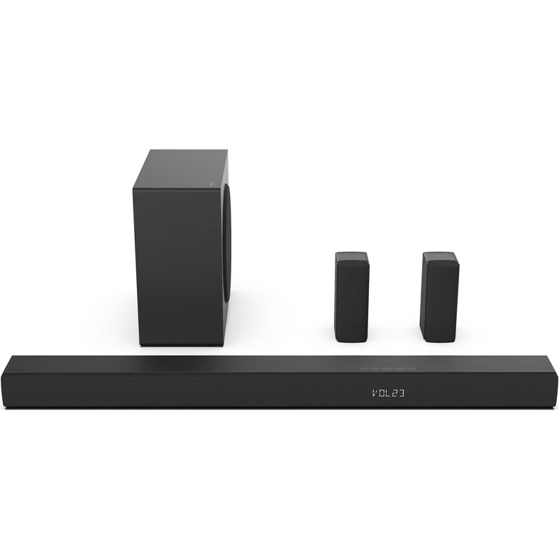 Soundbar HISENSE AX5100Q Czarny 5.1-kanałowy, Bezprzewodowy Subwoofer, HDMI eARC. BT, 7 trybów AI EQ, Dolby Atmos, DTS:X