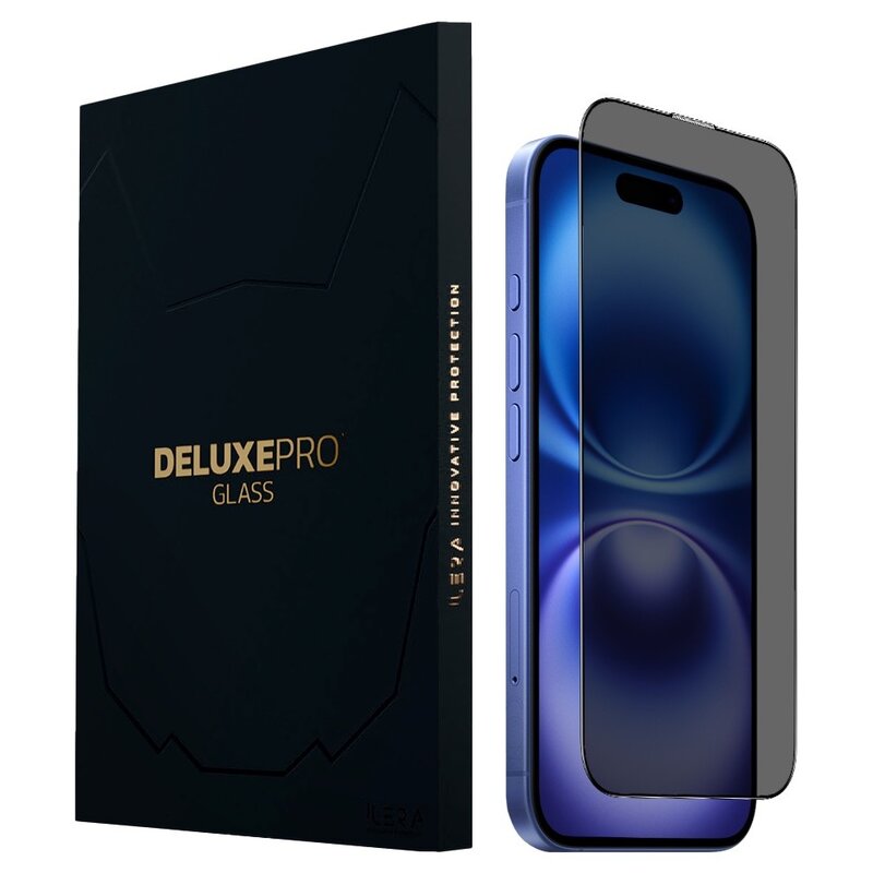 Szkło hartowane ILERA Deluxe Incognito do Apple iPhone 16 Plus