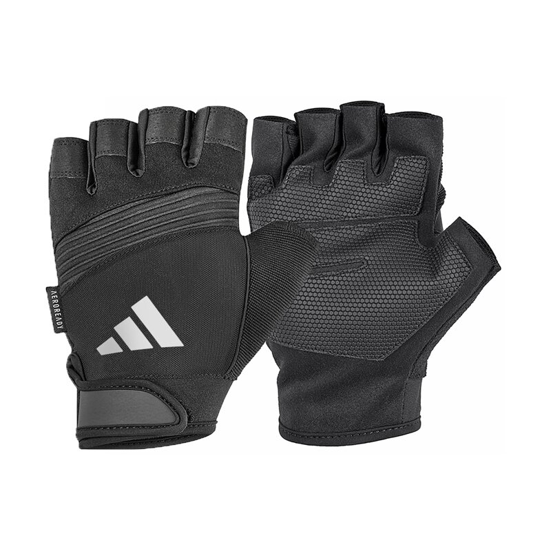 Rękawice treningowe ADIDAS Performance (rozmiar S) Czarno-szary