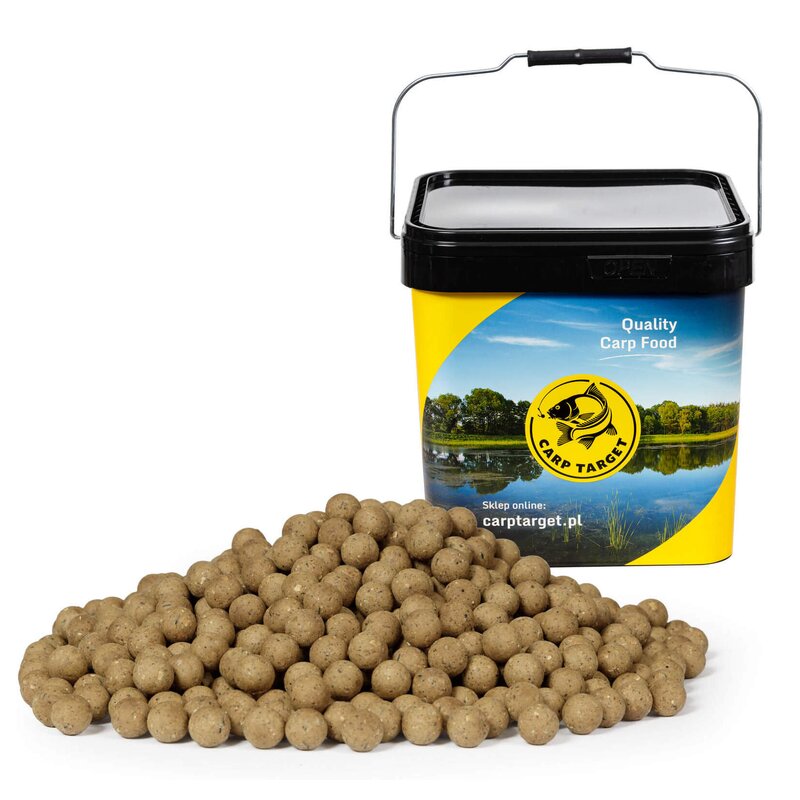 Kulki proteinowe CARP TARGET Orzech tygrysi 20 mm (10 kg) + Wiadro 17 l