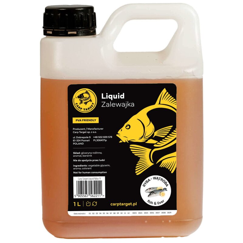 Liquid CARP TARGET Gęsty Booster Ryba i wątroba (1 l)