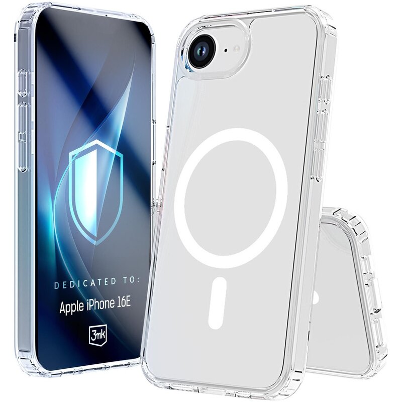 3mk Armor MagCase do iPhone 16e Przezroczysty