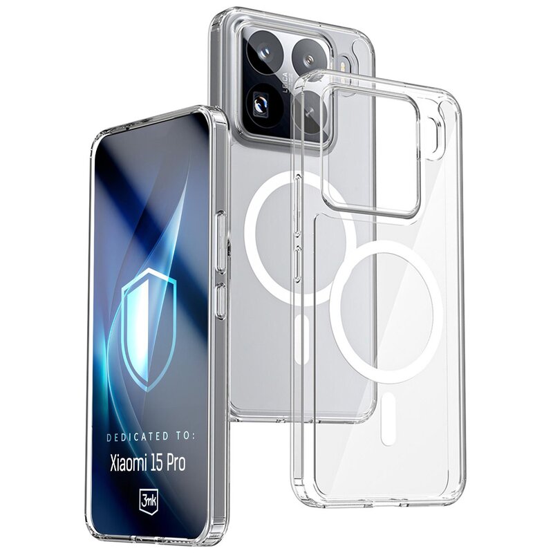 3mk Armor MagCase do Xiaomi 15 Pro Przezroczysty
