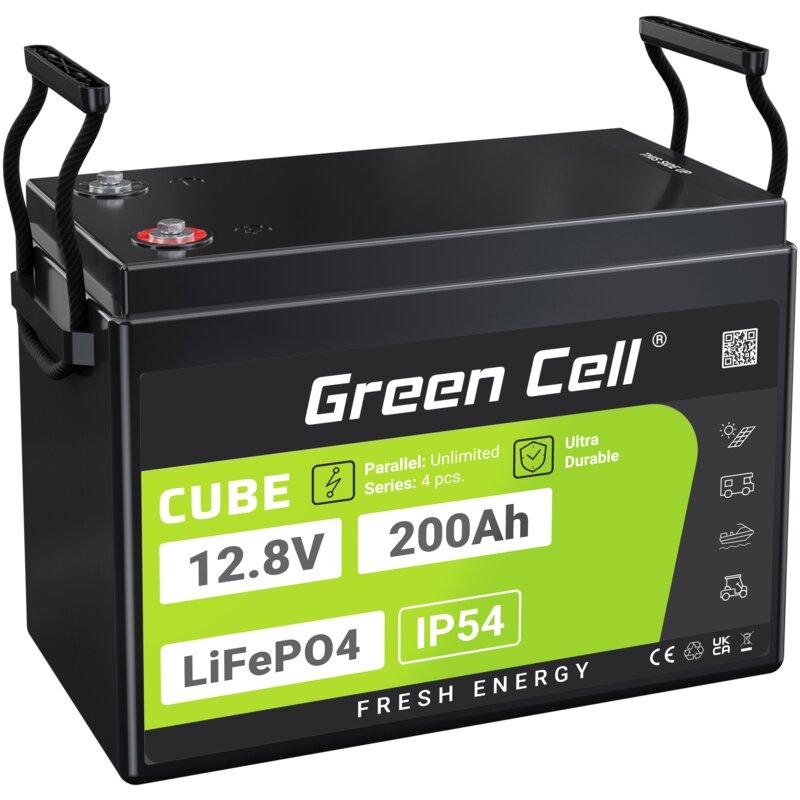 Akumulator GREEN CELL LFPGC12V200AH 200Ah 12.8V