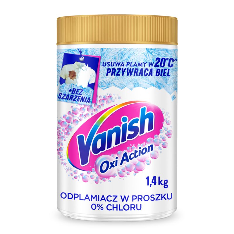 Odplamiacz do prania VANISH Oxi Action Biały 1.4 kg