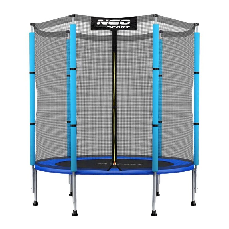 Trampolina NEO-SPORT NS-04Z200F FI 140 cm Czarno-niebieski