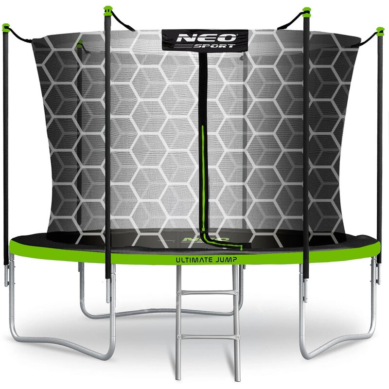 Trampolina NEO-SPORT NS-06W231 FI 183 cm Czarno-zielony