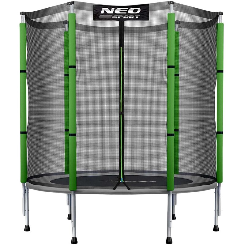 Trampolina NEO-SPORT NS-04Z240F FI 140 cm Zielono-czarny