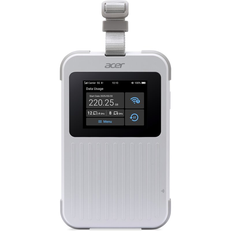 Router ACER Connect M6E 5G 2.4 / 5 GHz (DualBand), Gniazdo SIM, Pakiet danych 20GB