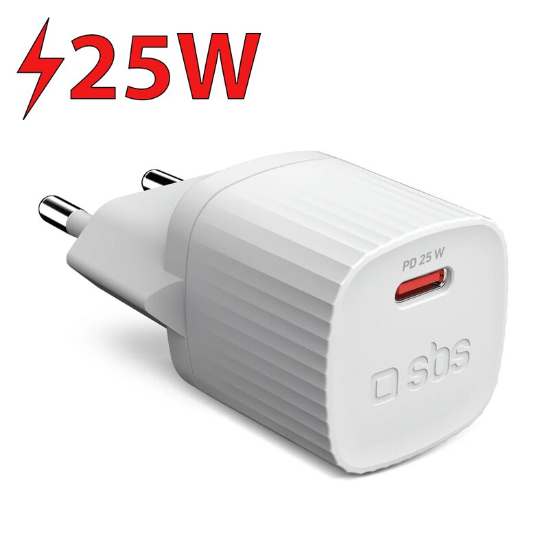 Ładowarka sieciowa SBS Eco Wall 25W Biały ładowarka do telefonu USB-C