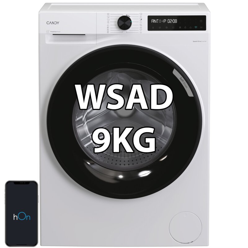 Pralka CANDY ProWash 500 BR 49SBL8-S 9kg Slim 42.4cm 1400obr AI Silent Motion