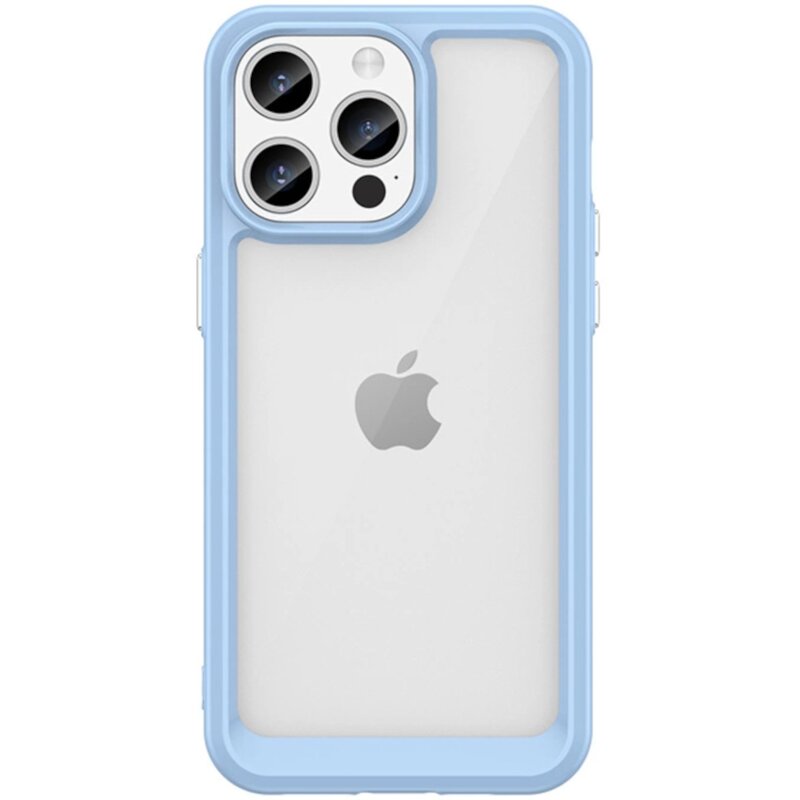 Etui HURTEL Outer Space Case do Apple iPhone 15 Pro Max Przezroczysto-niebieski