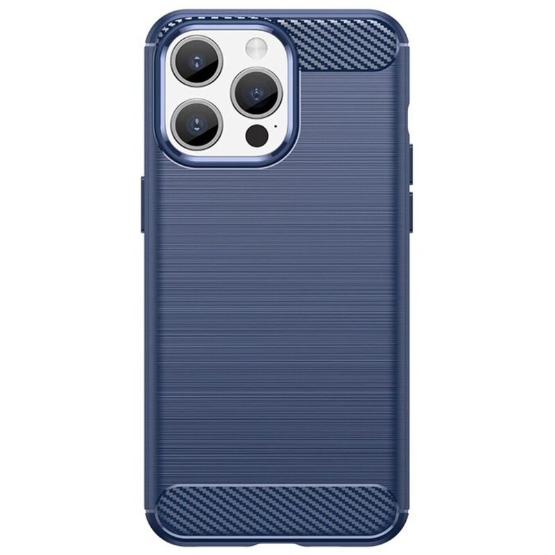 Etui HURTEL Carbon Case do Apple iPhone 15 Pro Granatowy