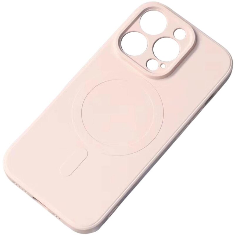 Etui HURTEL Silicone Case MagSafe do Apple iPhone 15 Pro Max Kremowy