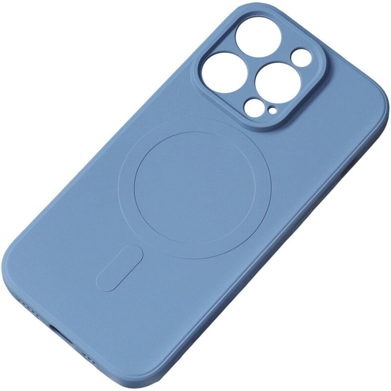 Etui HURTEL Silicone Case MagSafe do Apple iPhone 15 Pro Max Niebieski