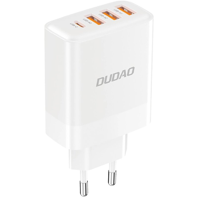 Ładowarka sieciowa DUDAO A5HEU 20W PD 3x USB-A / USB-C Biały
