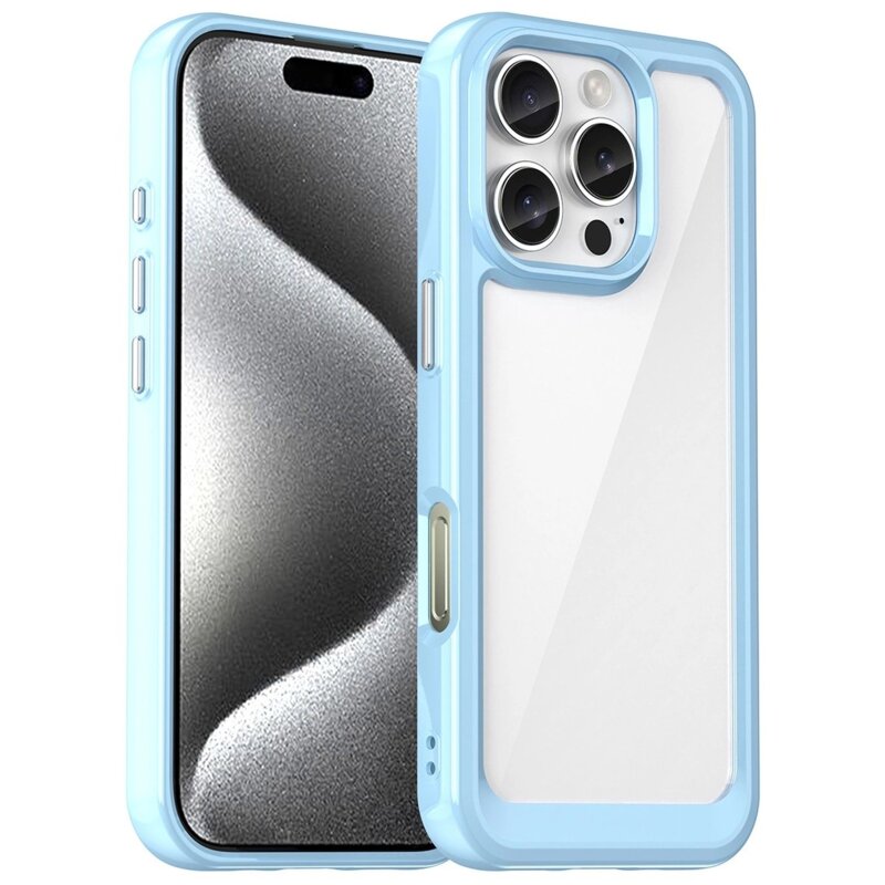 Etui HURTEL Outer Space Case do Apple iPhone 16 Pro Max Niebiesko-przezroczysty
