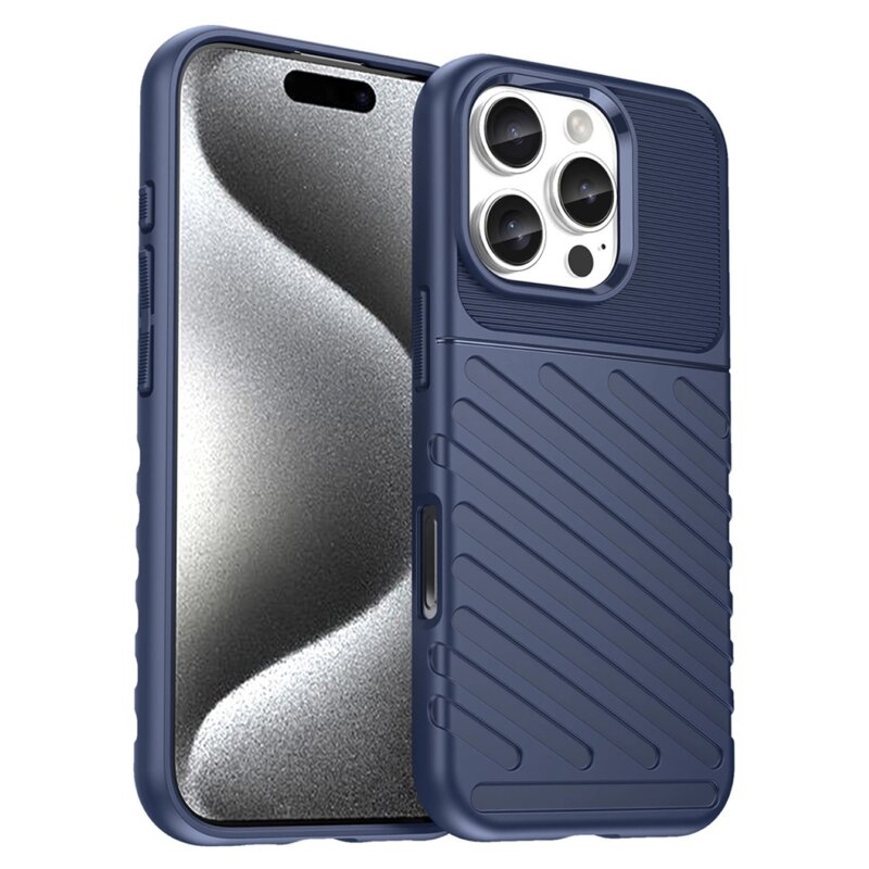 Etui HURTEL Thunder Case do Apple iPhone 16 Pro Max Niebieski