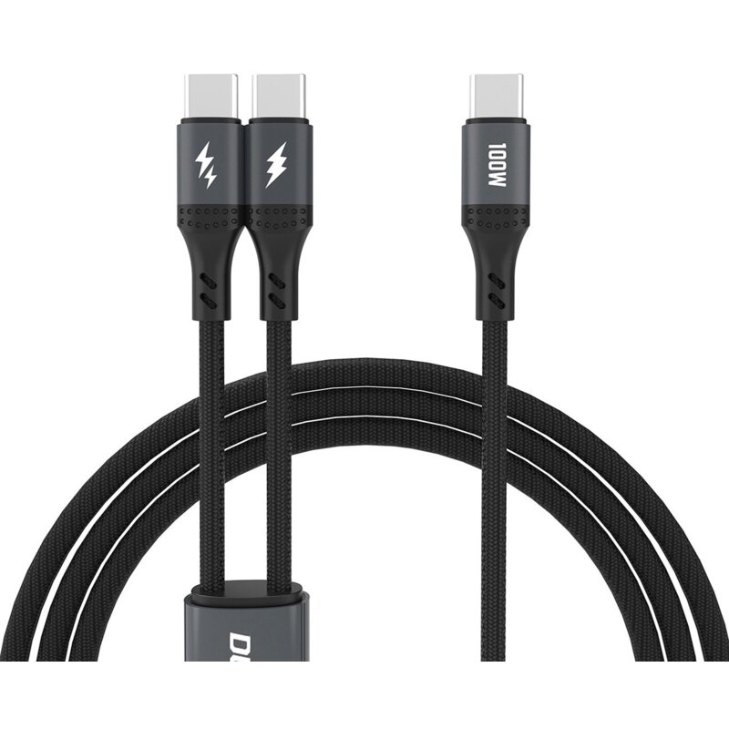 Kabel USB-C - USB-C/USB-C DUDAO L3F 100W 1.2 m Czarny