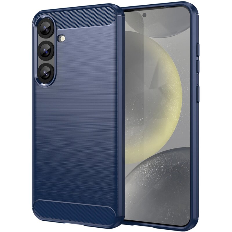 Etui HURTEL Carbon Case do Samsung Galaxy S25+ Niebieski