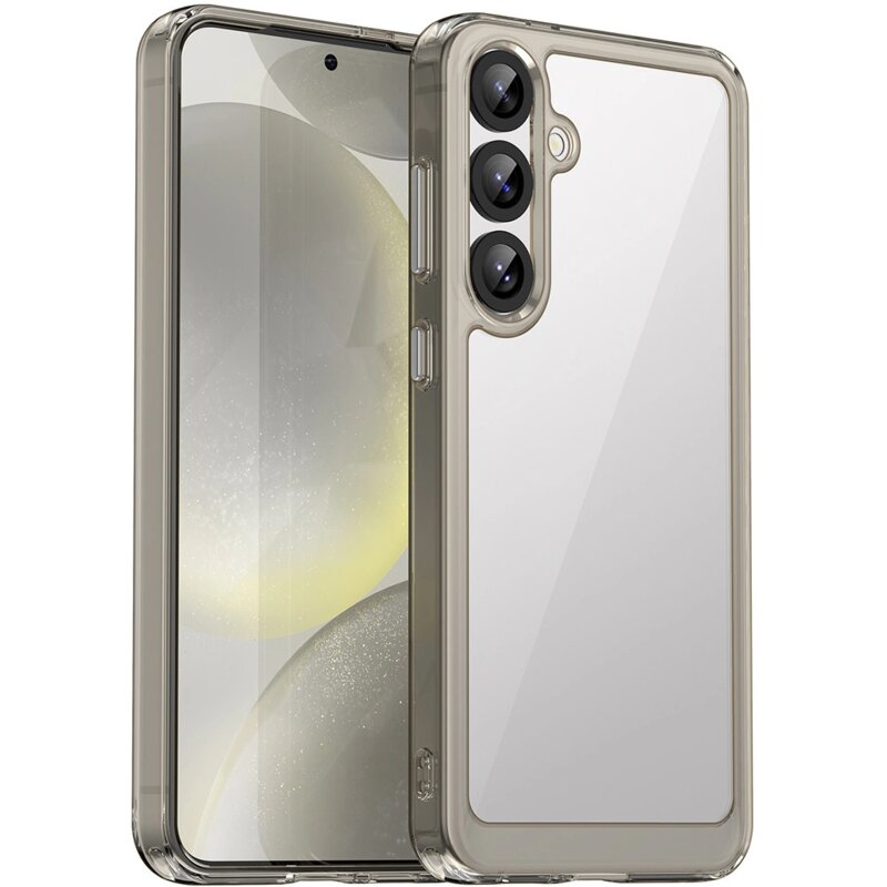 Etui HURTEL Outer Space Case do Samsung Galaxy S25+ Przezroczysto-czarny