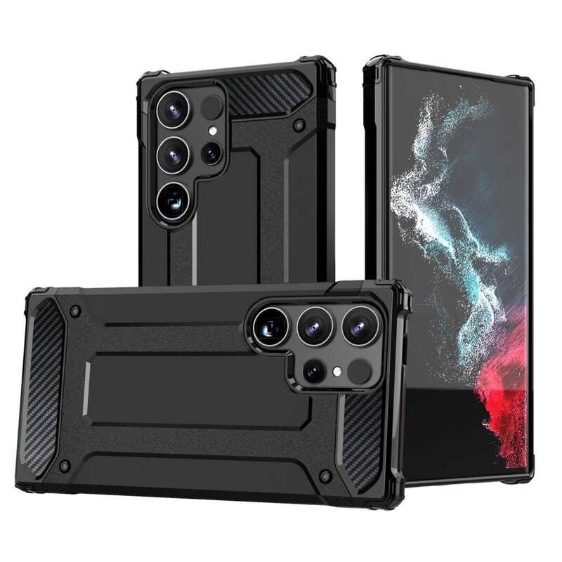 Etui HURTEL Hybrid Armor do Samsung Galaxy S25 Ultra Czarny